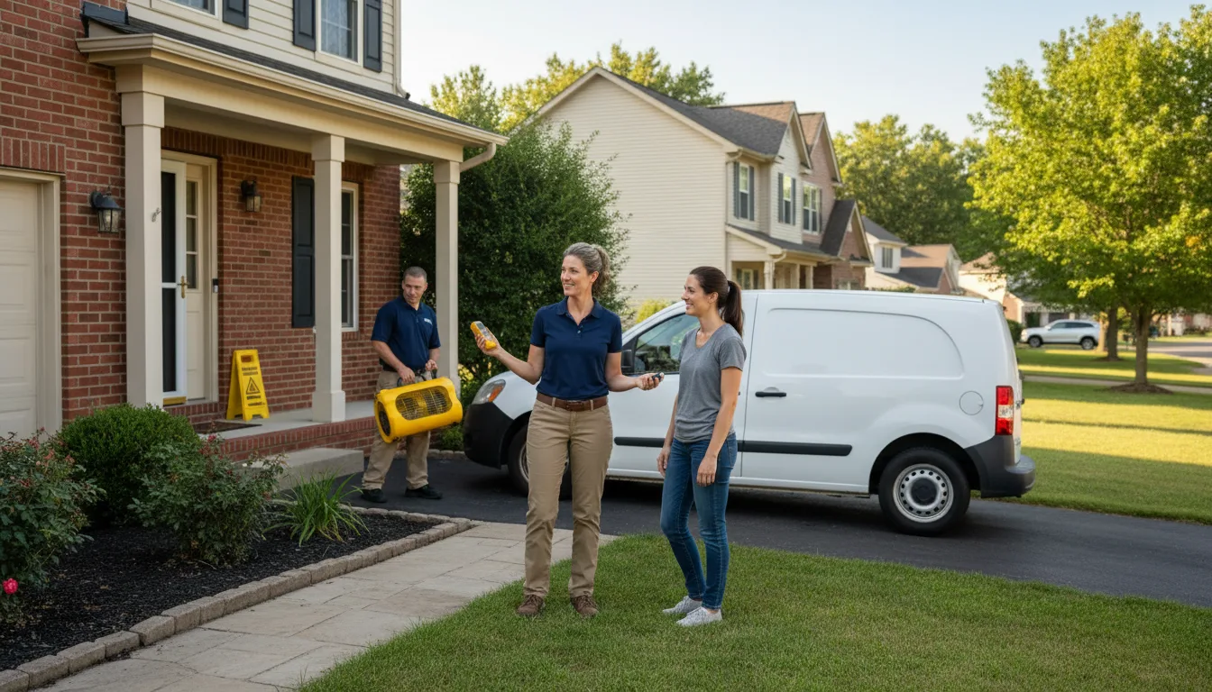 Water restoration image for Dehumidification And Cleanup Services in Desdemona, TX